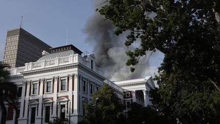 Le Parlement d'Afrique du Sud au Cap, le 2 janvier 2022. (MARCO LONGARI / AFP)