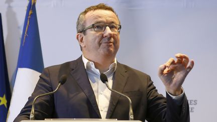 Le député PS frondeur Christian Paul lors d'un discours à Bondy, le 26 novembre 2017. (PATRICK KOVARIK / AFP)