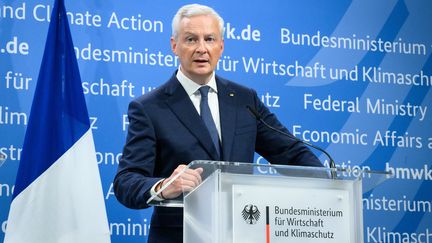 Bruno Le Maire, in Berlin (Germany), September 13, 2023. (BERND VON JUTRCZENKA / DPA / AFP)