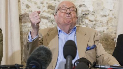 Jean-Marie Le Pen, le 28 septembre 2016. (GEOFFROY VAN DER HASSELT / AFP)