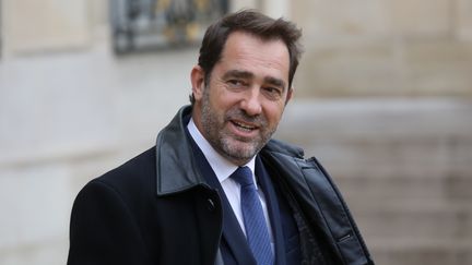 Le ministre de l'Intérieur, Christophe Castaner, quitte le palais de l'Elysée, à Paris, le 30 octobre 2018. (LUDOVIC MARIN / AFP)