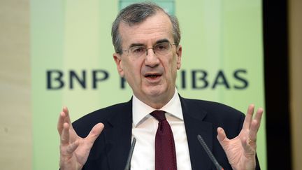 Fran&ccedil;ois Villeroy de Galhau, le 5 f&eacute;vrier 2015, lors d'une conf&eacute;rence de presse, &agrave; Paris. (BERTRAND GUAY / AFP)