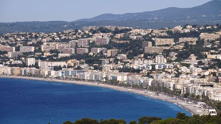 La ville de Nice (Alpes-Maritimes), depuis les hauteurs, le 30 juin 2021. (PHILIPPE BLANCHOT / HEMIS.FR / AFP)