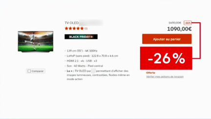 Pour le Black Friday, les prix sont cassés sur un temps réduit. Des grosses promotions qui dépendent des domaines et sont parfois taxées d’invitation à la surconsommation. (France 2)