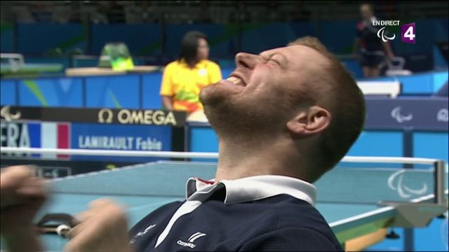 Jeux paralympiques : Fabien Lamirault remporte l'or à Rio en tennis de table