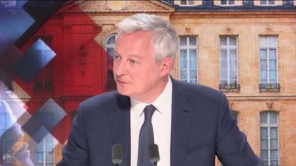 Bruno Le Maire, ministre de l'Économie, des Finances et de la Relance, le 25 avril 2022 sur franceinfo. (FRANCEINFO / RADIO FRANCE)