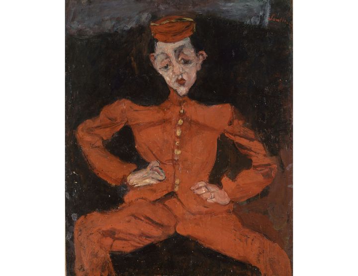 Chaïm Soutine (1893-1943), "Le groom (Le chasseur)", Paris, Centre Pompidou - Musée national d'art moderne - Centre de création industrielle&nbsp; (© Centre Pompidou, MNAM-CCI, Dist. RMN-Grand Palais / Philippe Migeat Foundation / Art Resource, NY, Dist. RMN-Grand Palais)