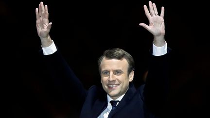 Emmanuel Macron, au soir de sa victoire à la présidentielle le 7 mai 2017 (Christian Hartmann / REUTERS)