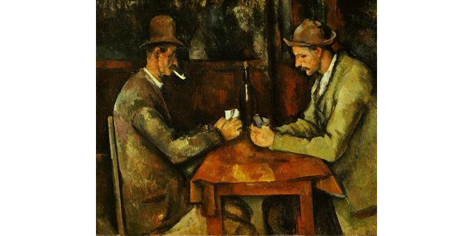 &quot;Les joueurs de cartes&quot; de Paul Cézanne
 (A Dagli/Orti/The Art Archive/The picture desk)