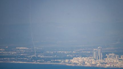 Rockets fired from southern Lebanon, September 29, 2024. (MOSTAFA ALKHAROUF / ANADOLU)