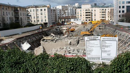 &nbsp; (Une mise en chantier de logements à Montrouge, dans le sud de Paris © Maxppp)