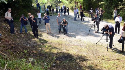 Le lieu de la tuerie de Chevaline (Haute-Savoie), le 7 septembre 2012. (PHILIPPE DESMAZES / AFP)