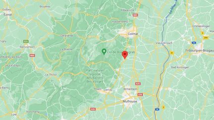 Les inscriptions ont été découvertes sur le mur d'un cimetière de Rouffach (Haut-Rhin), le 28 août 2021. (GOOGLE MAPS)