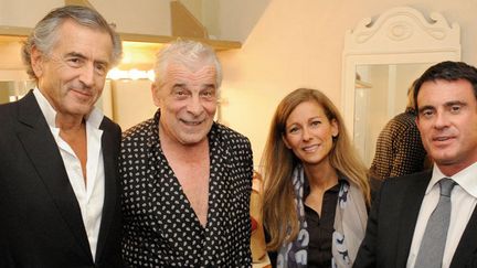 Bernard-Henri Lévy, Jacques Weber, Anne Gravoin et Manuel Valls au Théâtre de l'Atelier pour "Hôtel Europe" de BHL en octobre 2014
 (EREZ LICHTFELD/SIPA )