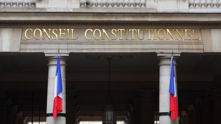 La façade du Conseil constitutionnel, rue de Montpensier, à Paris. (MANUEL COHEN / AFP)