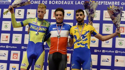 Médaillés d'argent et de bronze aux championnats de France, Corentin Ermenault et Thomas Denis ont tenu leur range en qualifications aux championnats d'Europe (NICOLAS TUCAT / AFP)