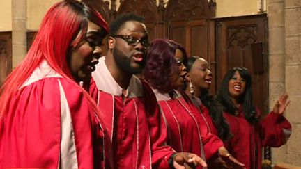 The Glory Gospel Singers à l'église Saint-Pierre à Argentat, samedi 19 août
 (France 3 / Culturebox / Capture d&#039;écran)