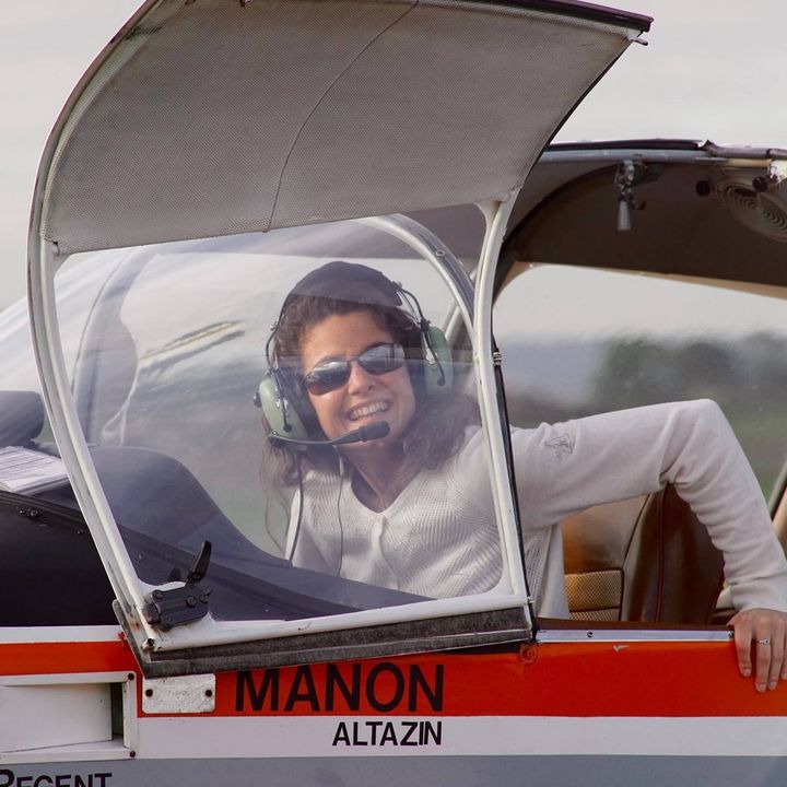 Manon Altazin, première femme pilote sourde.&nbsp; (ASSOCIATION DES PILOTES SOURDS)