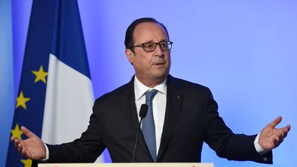 François Hollande, le 1er septembre 2016 à Paris pour le lancement des Jeux paralympiques. (STEPHANE DE SAKUTIN / AFP)