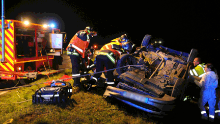 &nbsp; (Nouvelle hausse de la mortalité sur les routes en 2015 © maxPPP)