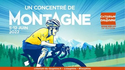 L’affiche de la 74e édition du Critérium du Dauphiné. (A.S.O.)