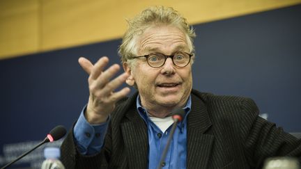 Le d&eacute;put&eacute; europ&eacute;en Daniel Cohn-Bendit, le 4 f&eacute;vrier 2014, au Parlement europ&eacute;en de Strasbourg (Bas-Rhin). (WIKTOR DABKOWSKI / AFP)