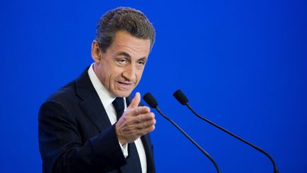 Le président des Républicains, Nicolas Sarkozy, au siège du parti, à Paris, le 3 novembre 2015. (CHAMUSSY / SIPA)