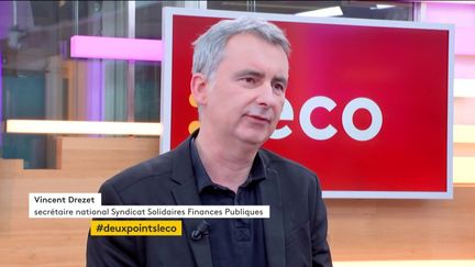 Invité de Stéphane Dépinoy dans ": l'éco", Vincent Drezet, secrétaire national Solidaires Finances Publiques, est venu parler de la réforme du prélèvement à la source.