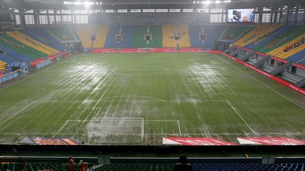 Le stade de Port-Gentil, construit pour la CAN 2017 organisée au Gabon. (STEEVE JORDAN / AFP)