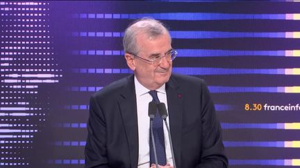 François Villeroy de Galhau, gouverneur de la Banque de France, sur franceinfo, mardi 11 juillet 2023. (RADIO FRANCE / FRANCEINFO)