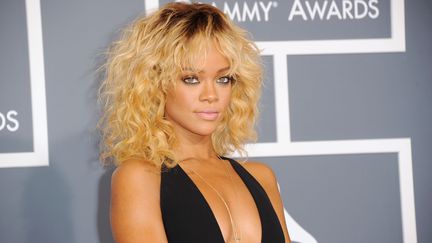 La chanteuse Rihanna, le 12 f&eacute;vrier aux Grammy Awards, &agrave; Los Angeles. (GETTY IMAGES NORTH AMERICA / AFP)