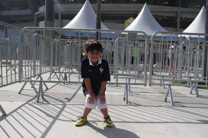 &nbsp; (Lucas, 6 ans, verra peut-être les Bleus battre l'Allemagne un jour en Coupe du monde © RF/GA)