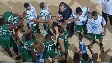 Le CSP Limoges en plein temps mort (CLAIR JOSSELIN / MAXPPP)