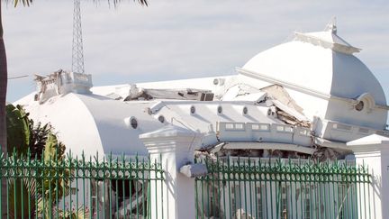 Les décombres du palais présidentiel à Port-au-Prince (THONY BELIZAIRE / AFP)