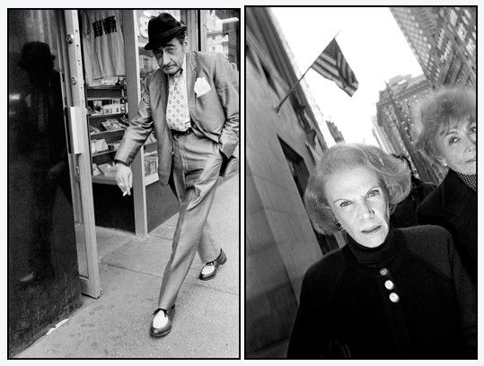 Deux portraits extraits de la série "A Beautiful Catastrophe" du photographe new-yorkais Bruce Gilden, exposés à Vichy.
 (Bruce Gilden / Magnum Photos)