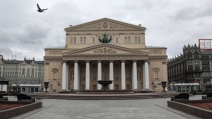 Le Théâtre du Bolchoï à Moscou, près de la Place rouge (Russie), le 9 mai 2020. (VALERY SHARIFULIN/TASS/SIPA USA/SIPA / SIPA USA)