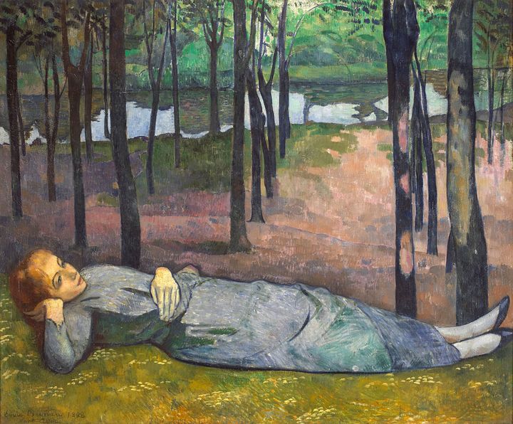 Emile Bernard, "Madeleine au Bois d’Amour", 1888, Paris, musée d'Orsay
 (Photo © Musée d&#039;Orsay, Dist. RMN-Grand Palais / Patrice Schmidt)