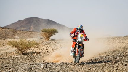 Le Britannique Sam Sunderland sur le Dakar 2021 (JULIEN DELFOSSE / ANTONIN VINCENT)