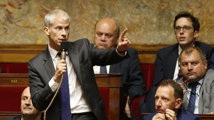 Franck Riester à l'Assemblée nationale, à Paris, le 28 juin 2017. (GEOFFROY VAN DER HASSELT / AFP)