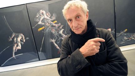 Le peintre serbe&nbsp;Vladimir Velickovic en 2011 (ERIC CABANIS / AFP)