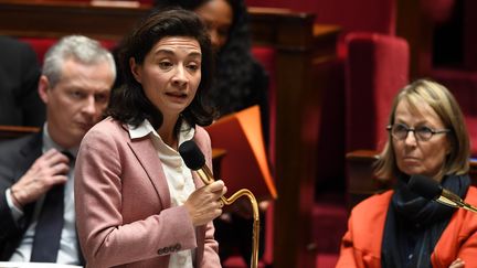 Delphine Gény-Stéphann, secrétaire d'Etat&nbsp;auprès du ministre de l’Economie et des finances, le 20 décembre 2017, à l'Assemblée nationale. (ALAIN JOCARD / AFP)