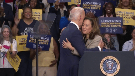 Élection présidentielle américaine : premier meeting commun de Kamala Harris et Joe Biden dans le Maryland (France 2)