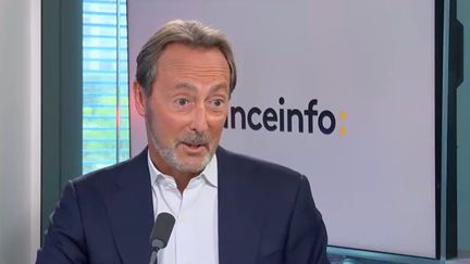 Fabrice Brégier, président de Palantir France, invité éco de franceinfo lundi 5 septembre 2022. (CAPTURE ECRAN / FRANCEINFO)