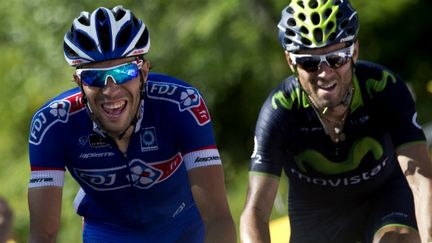 Thibaut Pinot a livré un joli duel avec Alejandro Valverde dans la montée vers Chamrousse