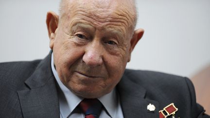 Le cosmonaute soviétique Alexeï Leonov, en juillet 2009 à Moscou (Russie).&nbsp; (VLADIMIR VYATKIN / SPUTNIK / AFP)