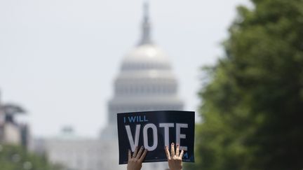 Le Capitole, à Washington (Etats-Unis) le 30 juin 2018, abrite la Chambre des représentants et le Sénat. (ALEX ADELMAN / AFP)