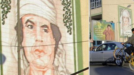 Des peintures murales côtoient des affiches au cœur de la ville. (AFP/KHALED DESOUKI)