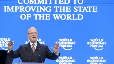 &nbsp; (Davos 2016, Klaus Schwab, président du WEF © Maxppp)