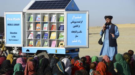 Matiullah Wesa, directeur de PenPath et défenseur de l'éducation des filles en Afghanistan, le 17 mai 2022. (SANAULLAH SEIAM / AFP)