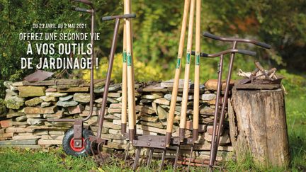 Pendant 10 jours, les 70 magasins Botanic récupèrent vos outils de jardin. Ils seront redistribués à des collectifs.&nbsp; (ISABELLE MORAND / BOTANIC / RADIO FRANCE / FRANCE INFO)